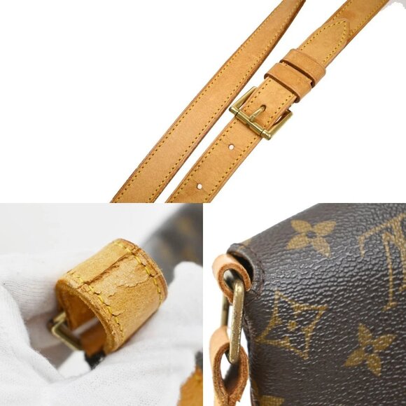 LOUIS VUITTON Musette Shoulder Bag Monogram Leather Brown France M51256 82EF854 - Picture 8 of 16